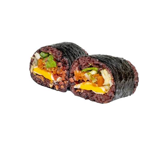 培根煎蛋饭团 Rice Ball w/ Bacon Bits